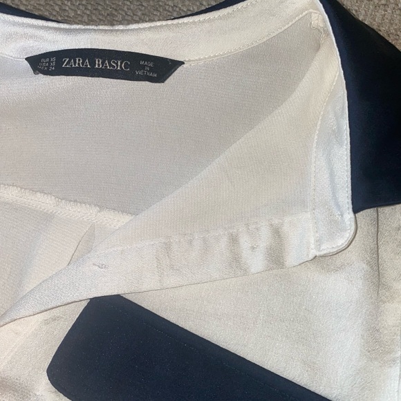 Zara basic white button down blouse - Picture 4 of 4